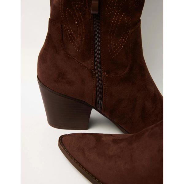 Blue Vanilla Suede Cowboy Boots