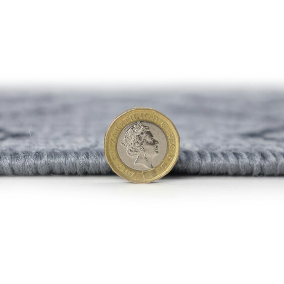 JVL Fiora Machine Washable Indoor Runner - 50 x 150cm - Diamond Pulse