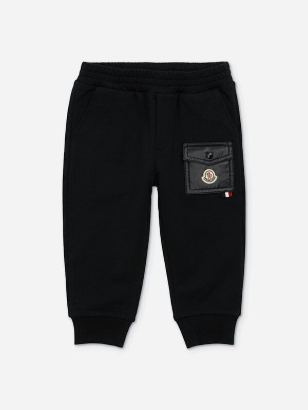 Moncler Enfant Baby Boys Logo Pocket Joggers in Black