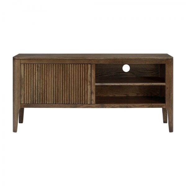 Wyld Haus Victoria Walnut Wood Ribbed Door TV Unit