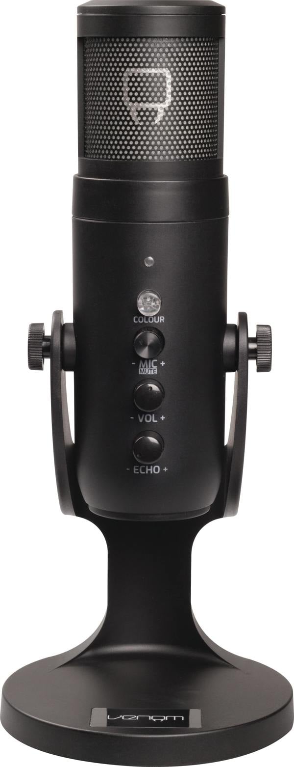 Venom USB Cardioid Streaming Microphone with LED Light Mesh Grill (PC)