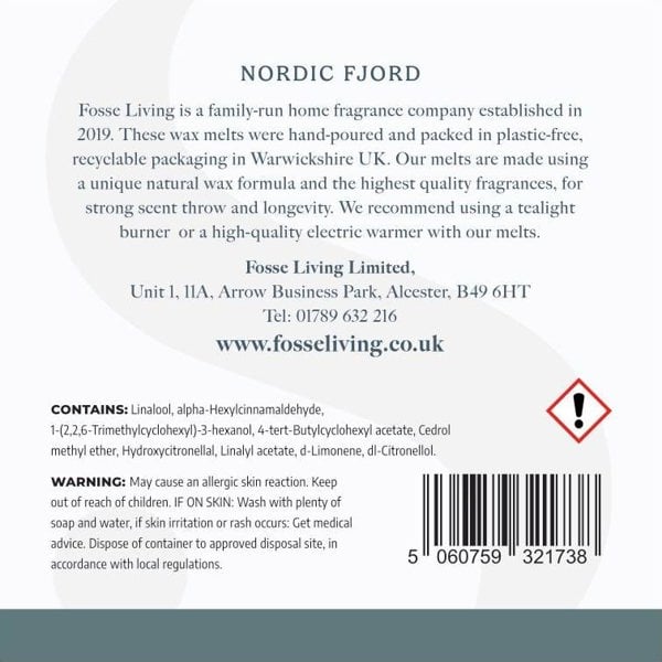 Nordic Fjord Wax Melts - 16 Pack - Fosse Living | Luxury Home Fragrances