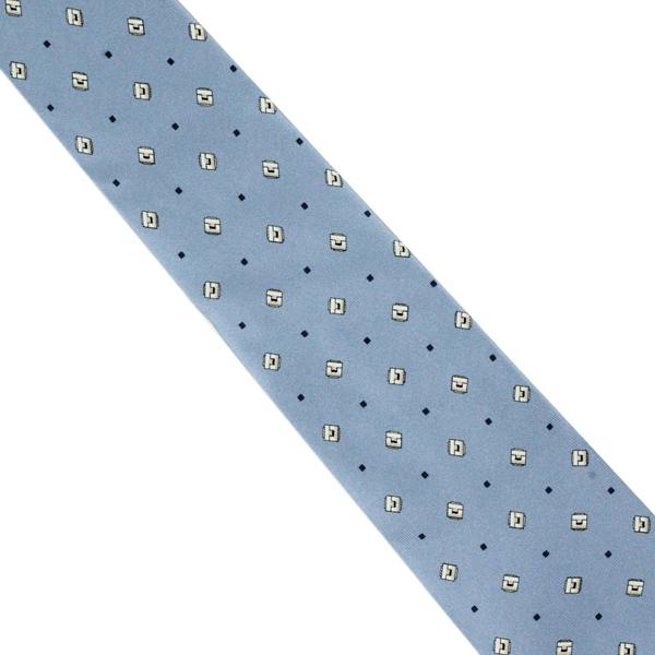 Dunhill silk tie in a cufflink pattern