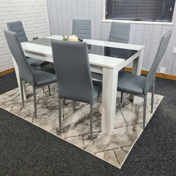 Kosy Koala Dining Table Set with 6 Chairs Dining Room and Kitchen table set of 6