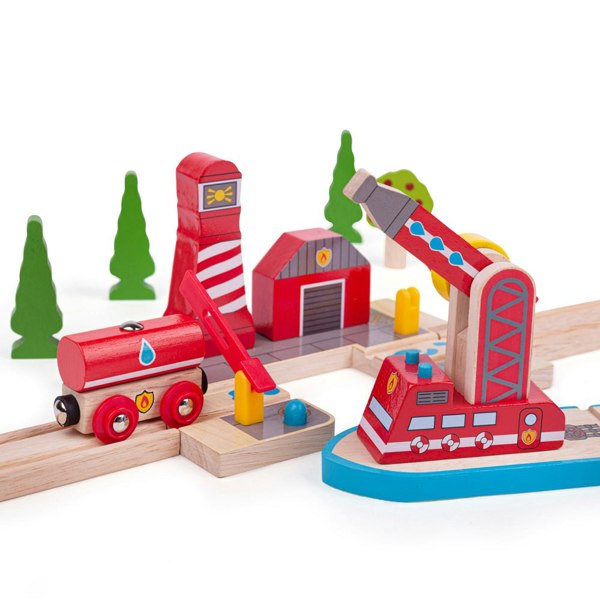 Bigjigs Rail Wooden Fire Sea Rescue