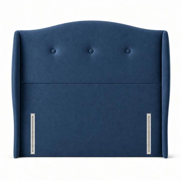 Great British Beds Bianca Headboard - Blue Plush