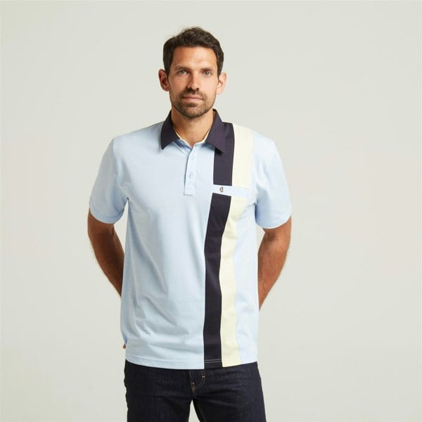 Gabicci G52X14 Mens Short Sleeve Plated Jersey Polo Shirt Gabicci Classic - SKY