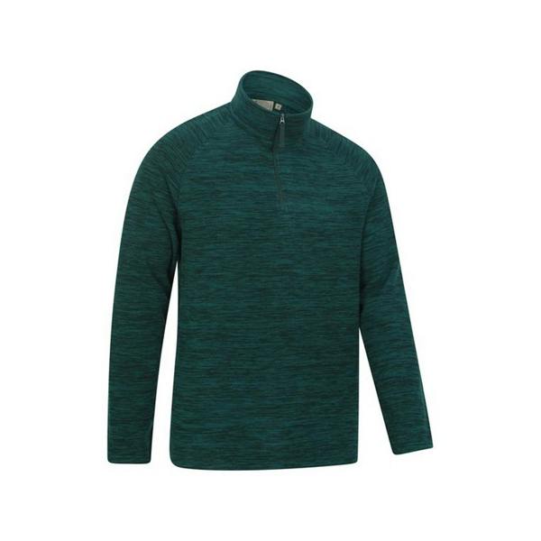 Mountain Warehouse Mens Snowdon II Fleece Top - Dark Green - 