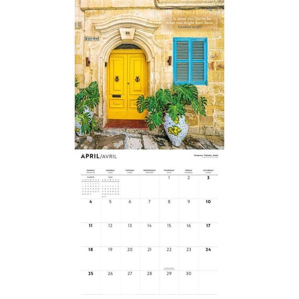 Doors & Windows Calendar 2027, Wall Calendars, Month To View, Lifestyle, Gift