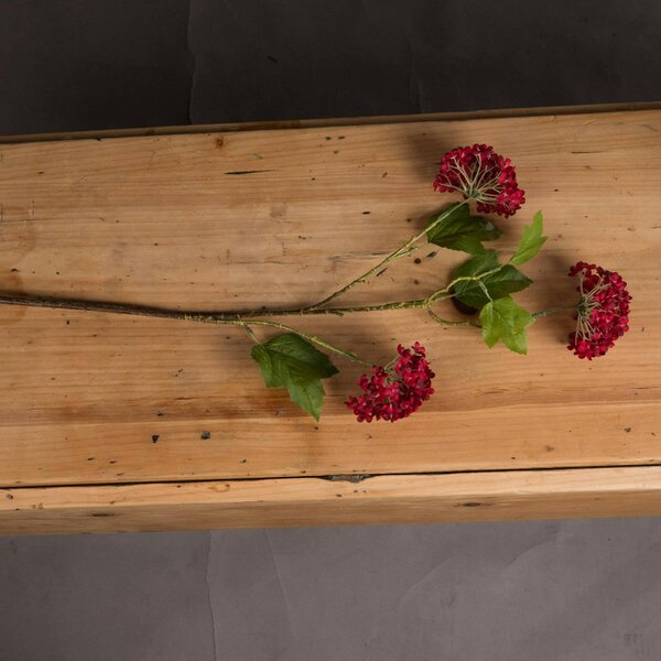 Wyld Haus Set of 3 Artificial Flowers Red Autumnal Viburnum Stems
