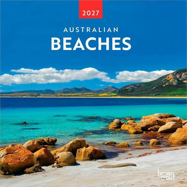 Australian Beaches Calendar 2027, Wall Calendars, Month To View, Travel, Gift