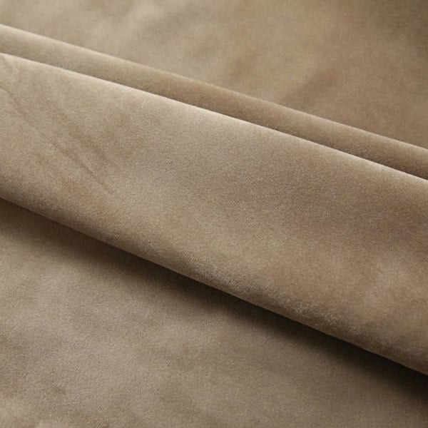 Berkfield Blackout Curtain with Hooks Velvet Beige 290x245 cm