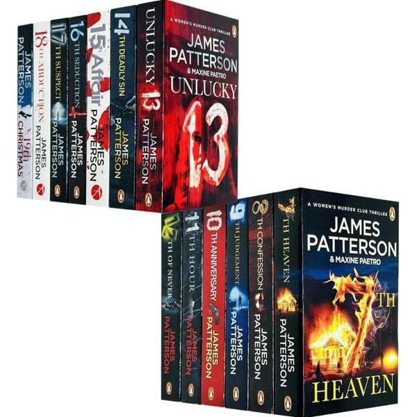 Womens Murder Club 13 Books Collection Set by James Patterson Books 7-19