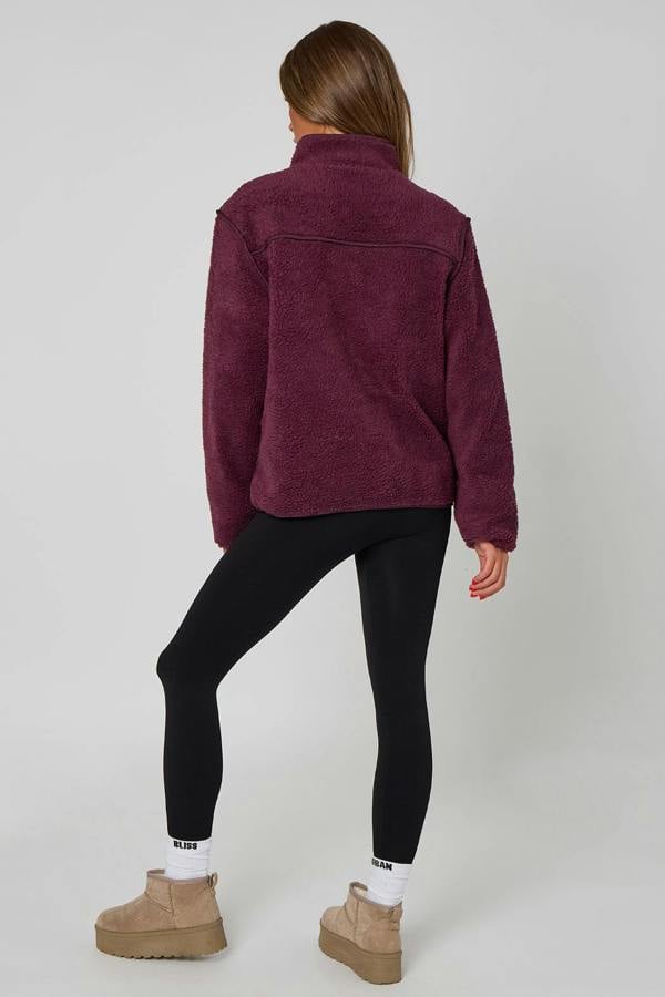 Urban Bliss Plum Fleece Jacket