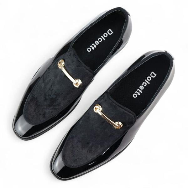 Dolcetto Men’s Smart Loafers Leather Lined Velvet Slip-On Shoes