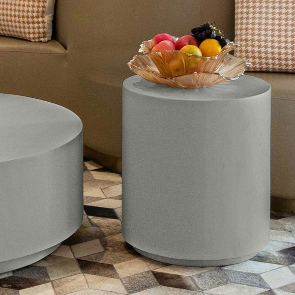 Elementi Rome GRC Side Table in Space Gray