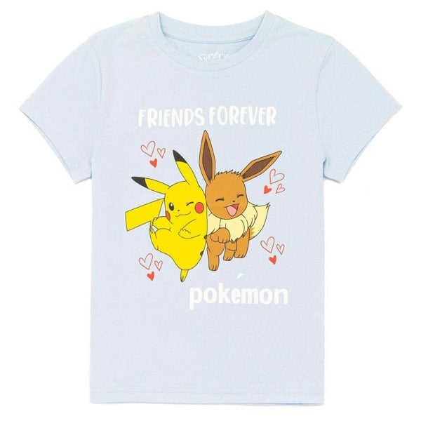 Pokemon Girls Eevee Pikachu T-Shirt - Blue/Yellow/Orange