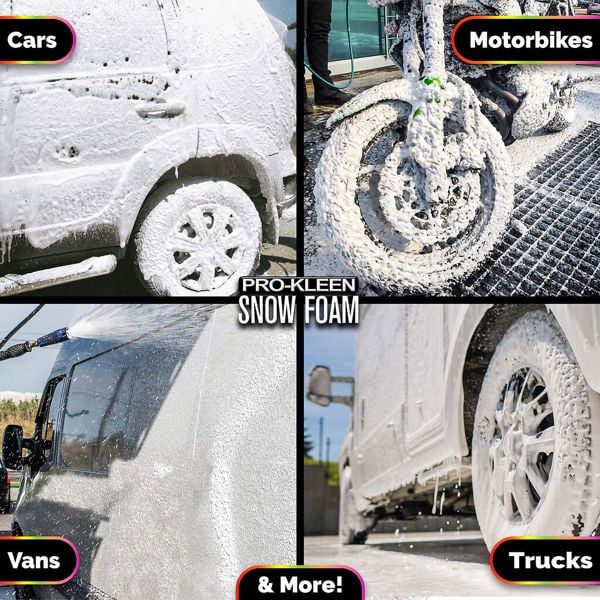 ProKleen Pro-Kleen Snow Foam - Produces Thick Foam to Remove Dirt, Grime, Grease and More 10L Bubblegum