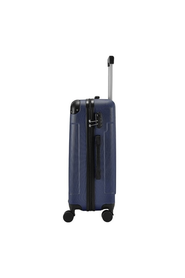 Living and Home Modern Hardside Spinner Suitcase with Combination Lock, 28" Blue