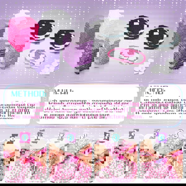 deAO Toys DIY Pillow Craft Kit for Girls – Fun Plush Cushion Making Set with Punch Tool, Creative, Easy & Mess-Free Toy Gift for Kids 6+