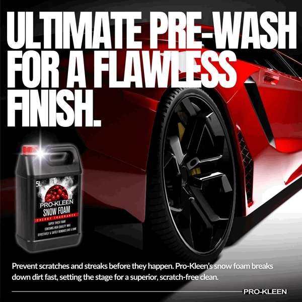 ProKleen 5L of Pro-Kleen Cherry Snow Foam with Wax Super Thick & Non-Caustic Foam