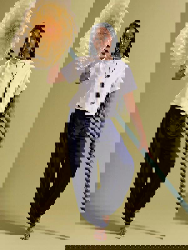 GWD Tula Satin Trouser Navy