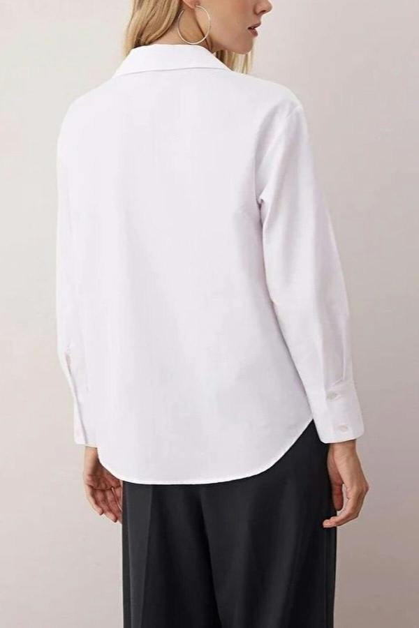 WOVCOR Button-Front Shirt with Pocket Detail