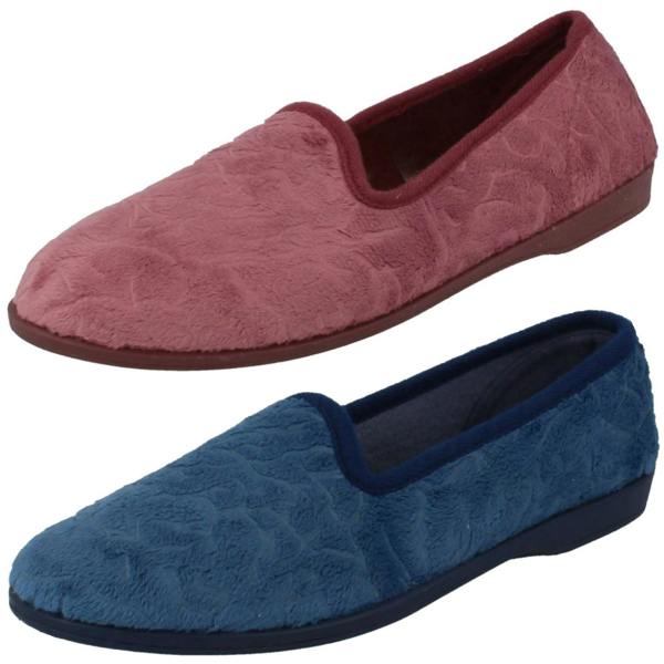 Spot On Ladies Spot On Flat Casual Slipper Shoes