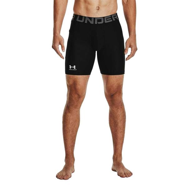 Under Armour Mens HeatGear Fitted Compression Shorts - Black - 