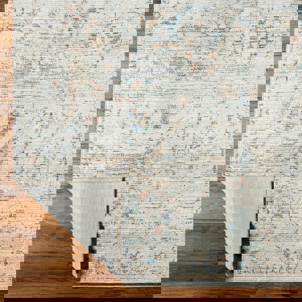 Livabliss Becki Owens Marlene-Vintage Ivory Blue Traditional Vintage Boho Rug