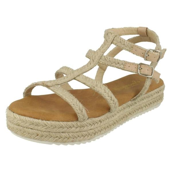 Savannah Ladies Savannah Platform Rope Sandals