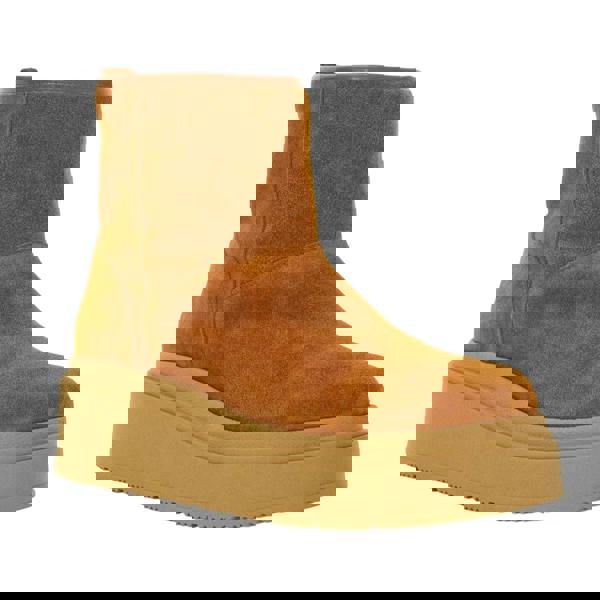 Dune London Women's Podsey Suede Shearling Ankle Boots - Tan