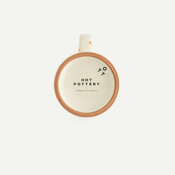 Hot Pottery Coffee Mug Burnt Orange
