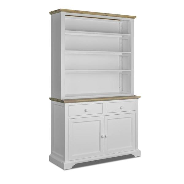 Statement Furniture Florence Display Cabinet with Height Adjustable Shelves and Cupboard