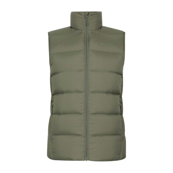 Mountain Warehouse Mens Stratus Down Packable Gilet - Khaki Green