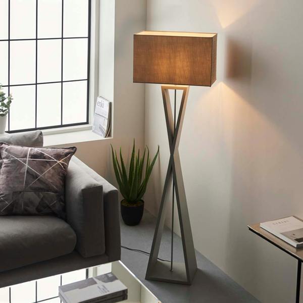 Pagazzi Lighting Kaden Floor Lamp Grey