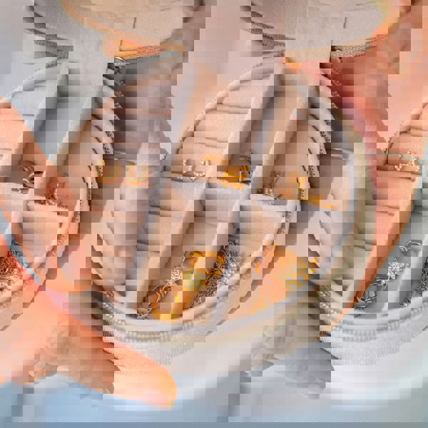 Gold Trip Horseshoe Stud Earrings