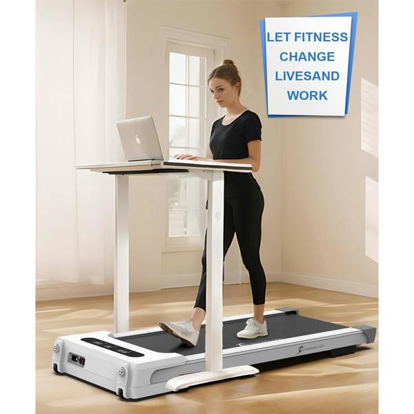 Homeology Home and Office 560W Adjustable Speed Ultra-Flat Ultra-Quiet MOTIONIC Treadmill with LED Display - Fully Assembled
