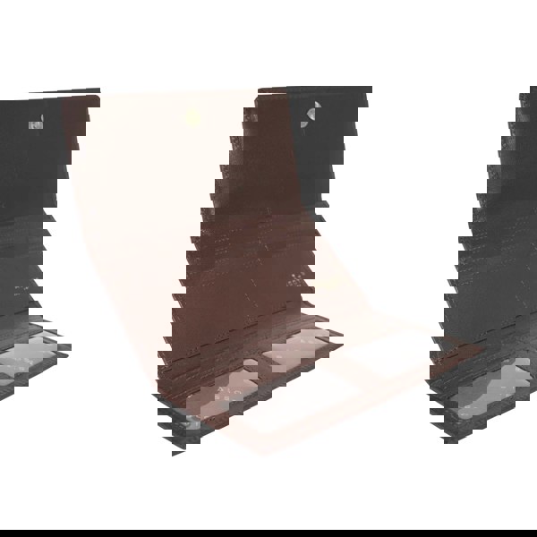 Assots London 'CLAIRE' Brown Polished VT Vintage Leather Flap Over Purse