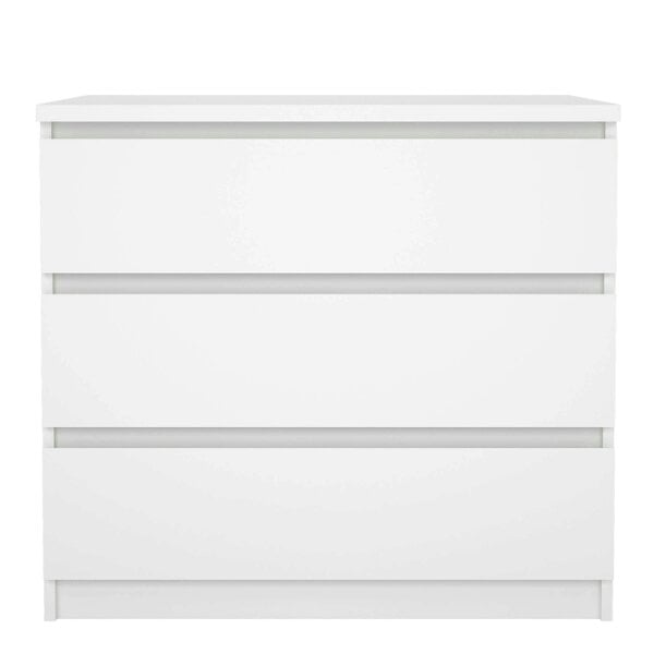 Wyld Haus Budapest White Wooden Storage Chest 3 Drawers