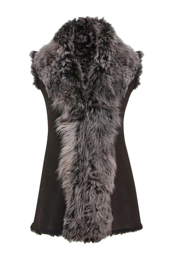 Infinity Leather Women's Toscana Shearling Nappa Leather Sheepskin Gilet - Parkes