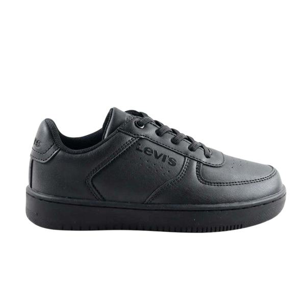 Levis Childrens/Kids Union Leather Trainers - Black - 