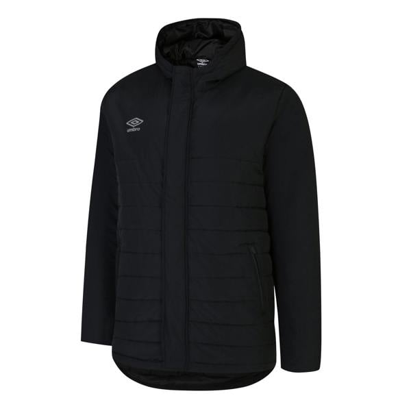 Umbro Childrens/Kids Water Resistant Padded Jacket - Black - 