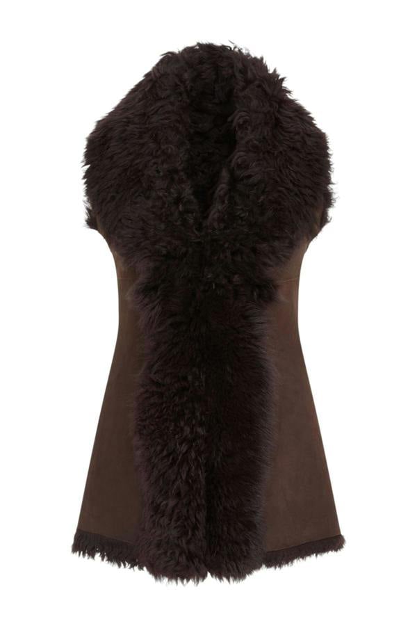 Infinity Leather Women's Toscana Shearling Nappa Leather Sheepskin Gilet - Parkes