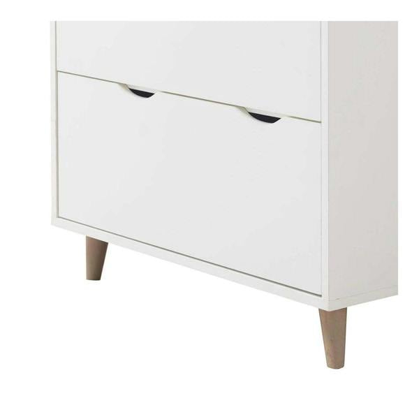 Timber Art Design Pulford Scandi Chest 4 Drawers White Bedroom Living Room Storage  Furniture
