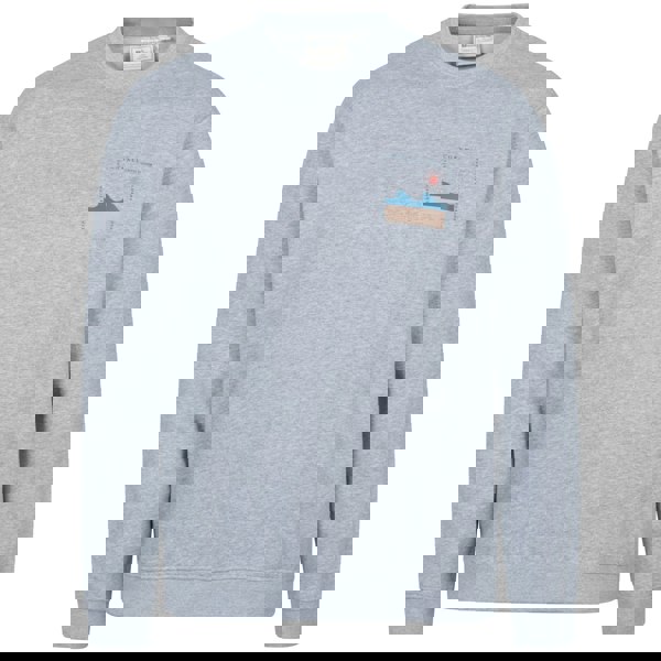 Mountain Warehouse Mens Regional Cornwall Sweatshirt - Light Grey