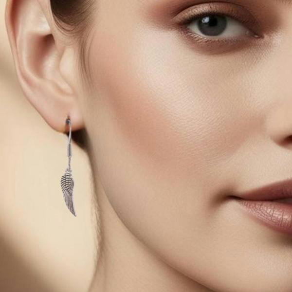 Aye Do Gifts Angel Feather Drop Earrings