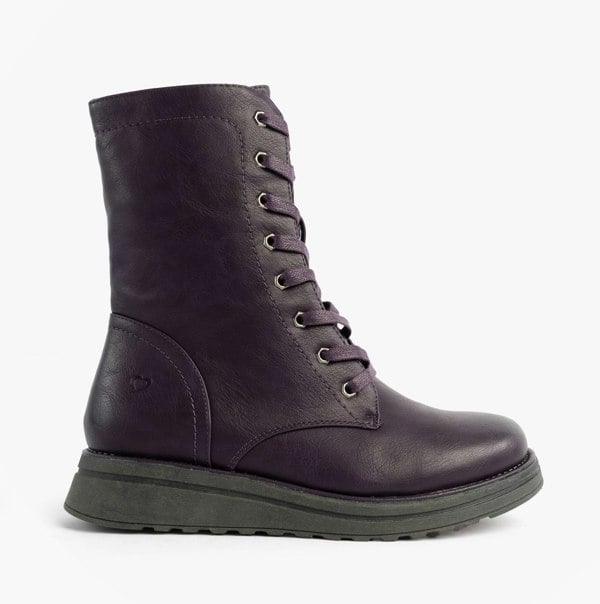 Heavenly Feet MARTINA4 Womens Ankle Boots Purple