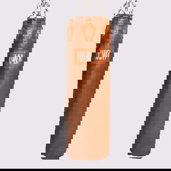 Tuf Wear Gigantor Classic Brown Hide Leather Punchbag 140CM (4' 6) APPROX 65KG