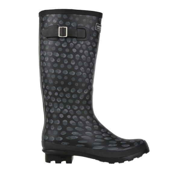 Regatta Womens/Ladies Ly Fairweather II Tall Durable Wellington Boots - Black Print